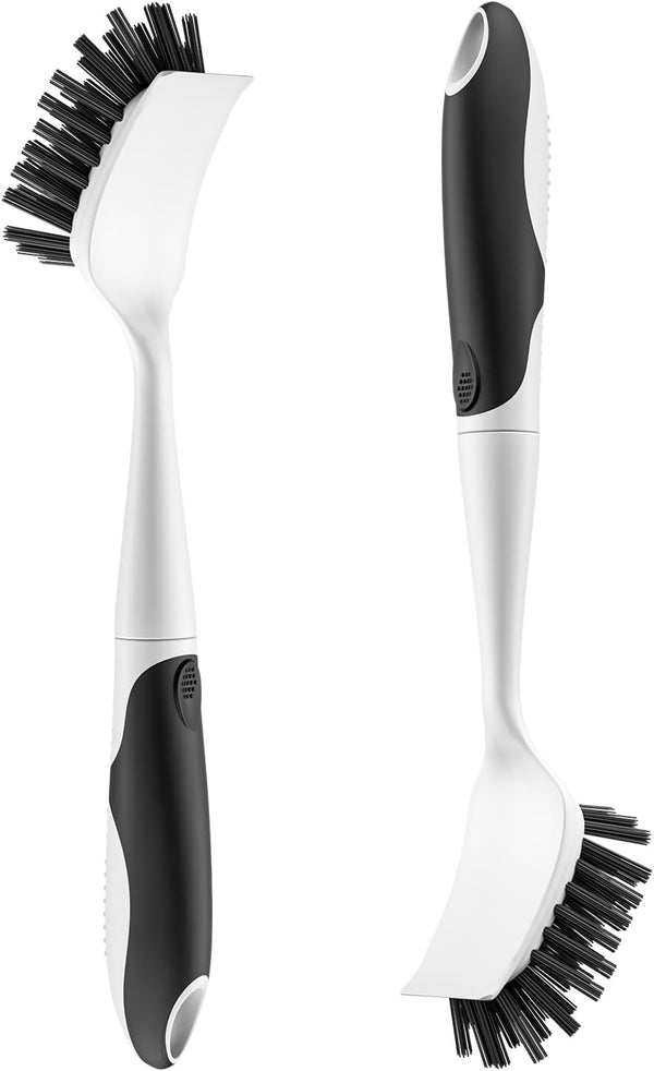 Stiff-Bristle Dish Brushes, 2-Pack