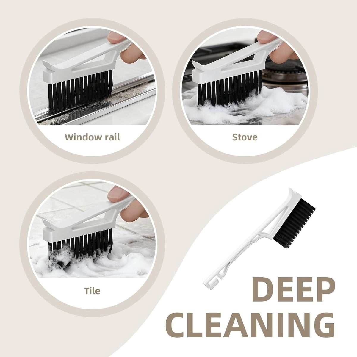 V-Shaped Grout Cleaning Brushes, 2-Pack · Product photo 6