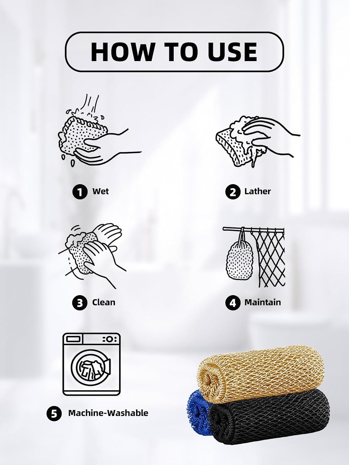 African Net Exfoliating Sponges · Product photo 98