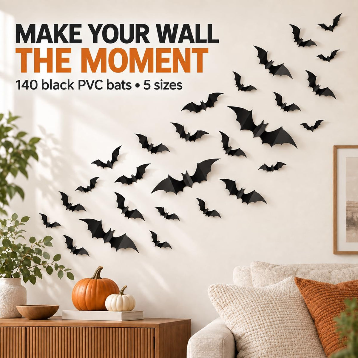 3D Halloween Bat Wall Decorations · Product photo 6