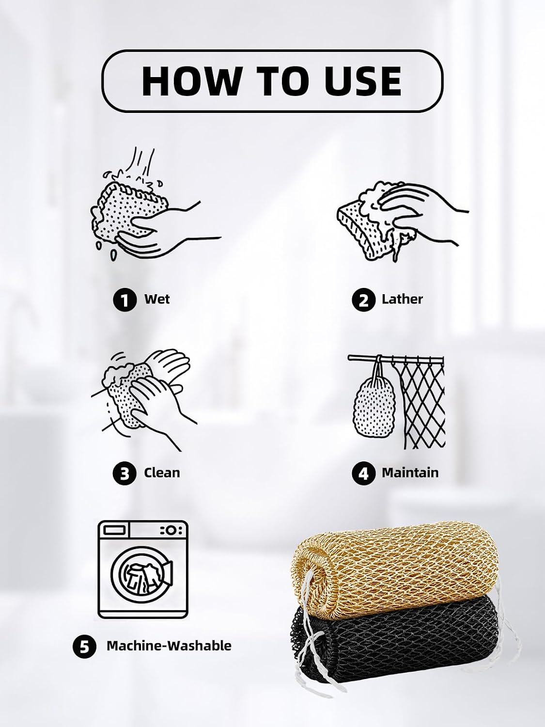 African Net Exfoliating Sponges · Product photo 82