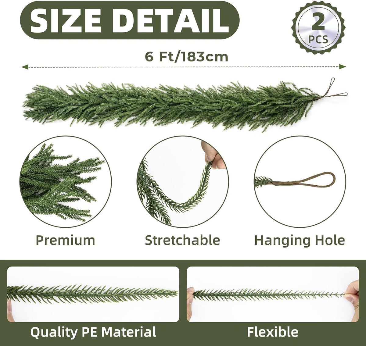 Artificial Norfolk Pine Garlands · Product photo 11