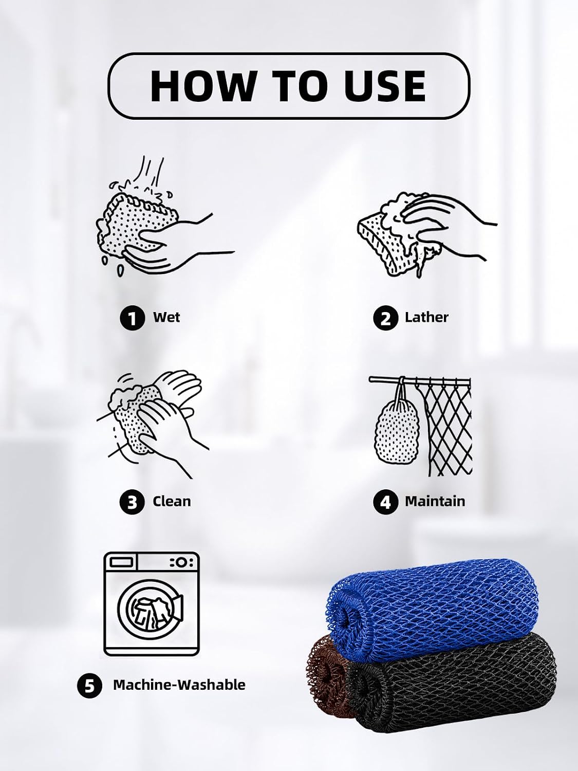 African Net Exfoliating Sponges · Product photo 24