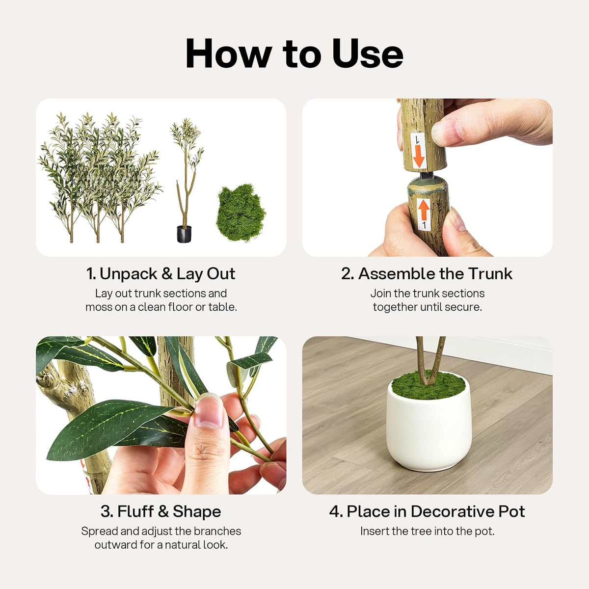 7-Foot Artificial Olive Tree · Product photo 7