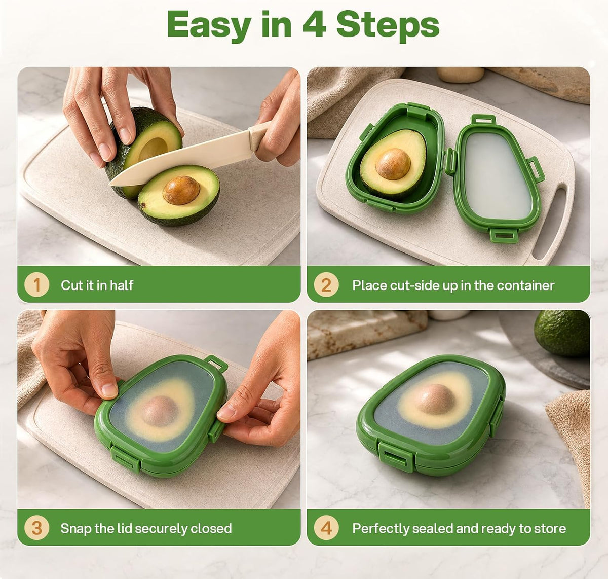 Avocado Storage with Snap-On Lid · Product photo 7