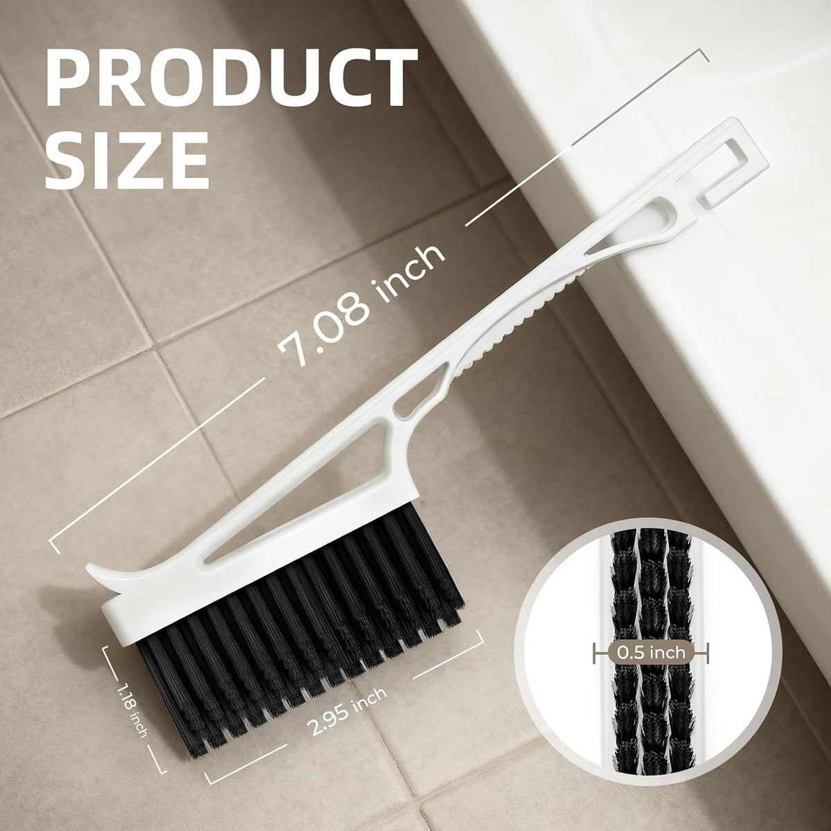 V-Shaped Grout Cleaning Brushes, 2-Pack · Product photo 3