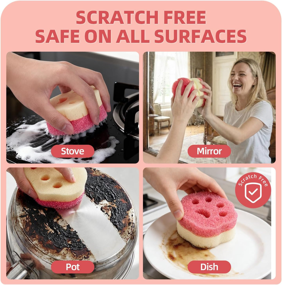 Dual-Sided Cat Paw Scrub Sponges · Product photo 9