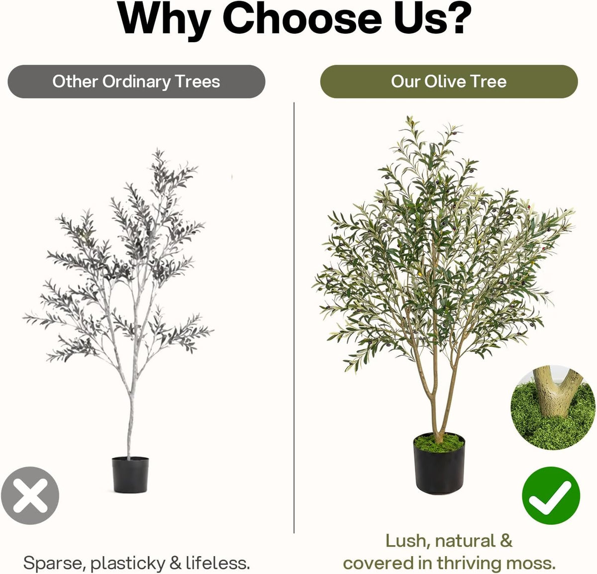 7-Foot Artificial Olive Tree · Product photo 4