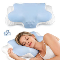 Cervical Pillow Ergonomic Memory Foam for Neck Pain Side Sleeper