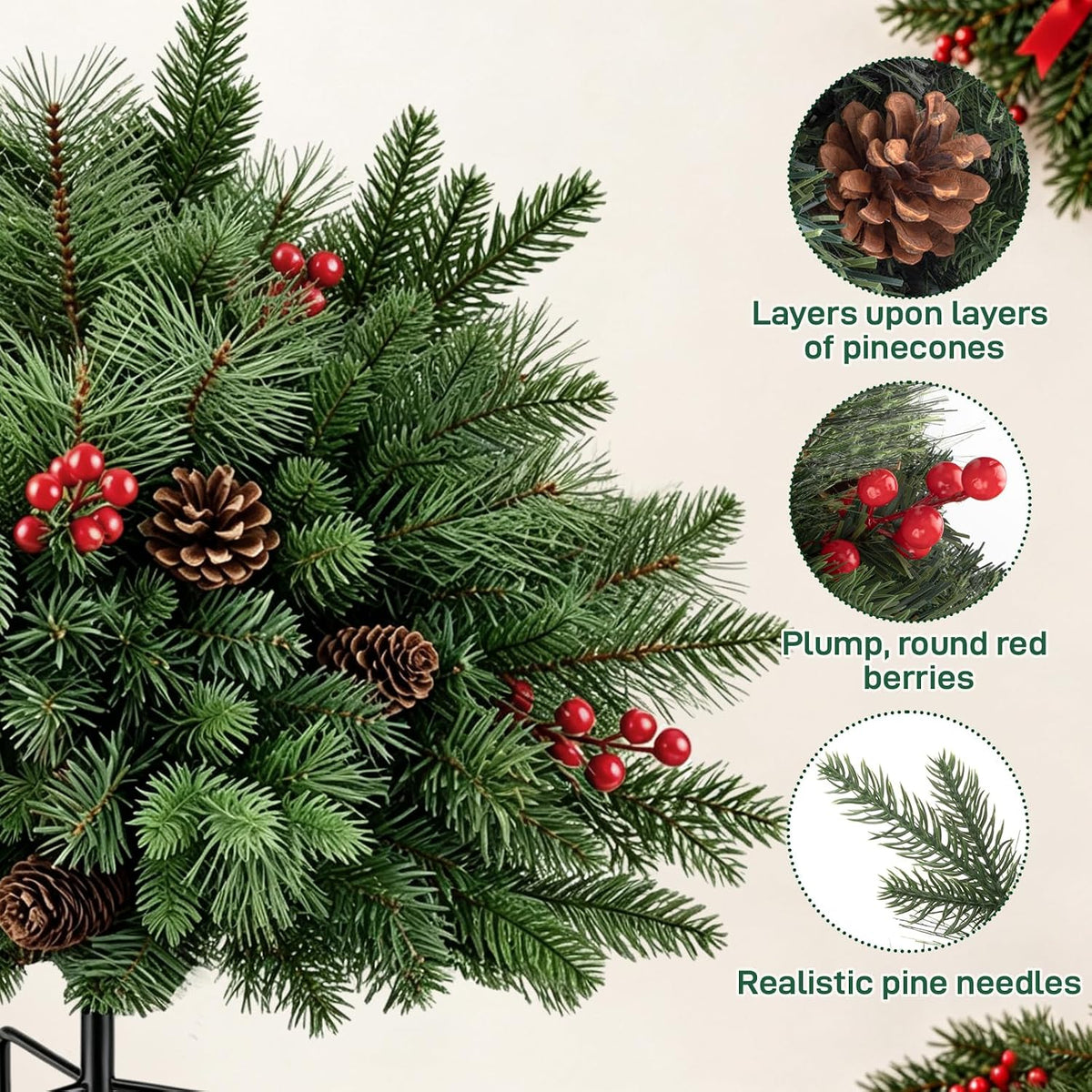 Pre-Lit Christmas Urn Fillers, 2-Pack · Product photo 5