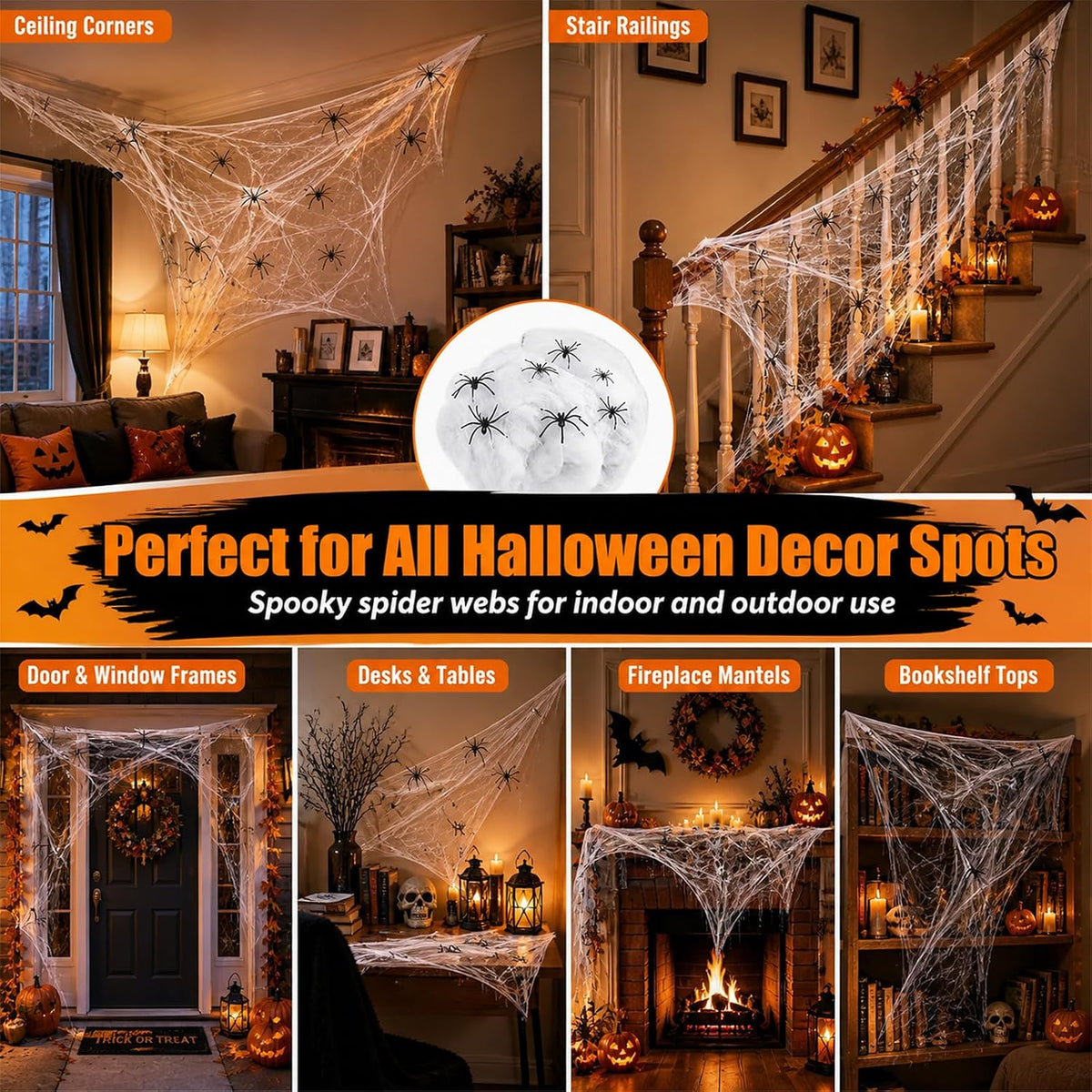 Halloween Spider Web & Spider Set · Product photo 8