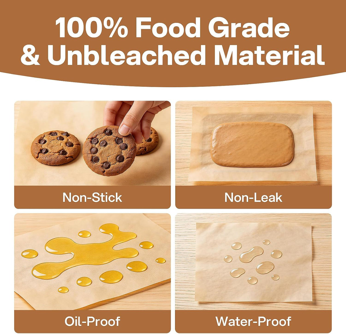 12×16-Inch Unbleached Parchment Sheets, 240-Pack · Product photo 4