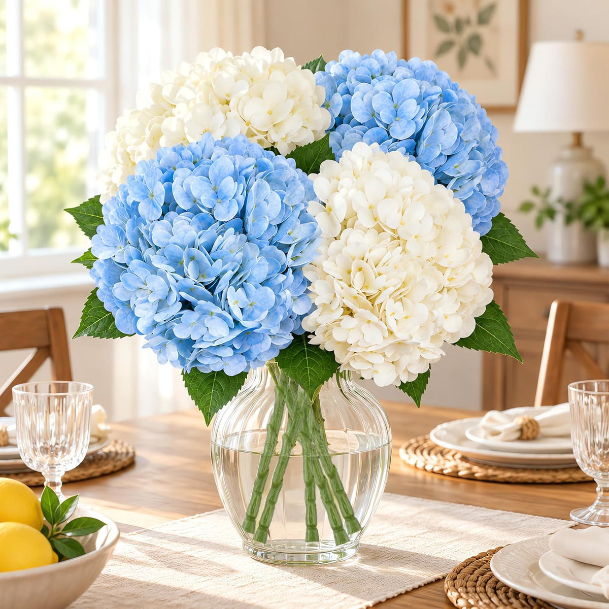 Artificial Latex Hydrangea Stems, 4-Pack · Product photo 15