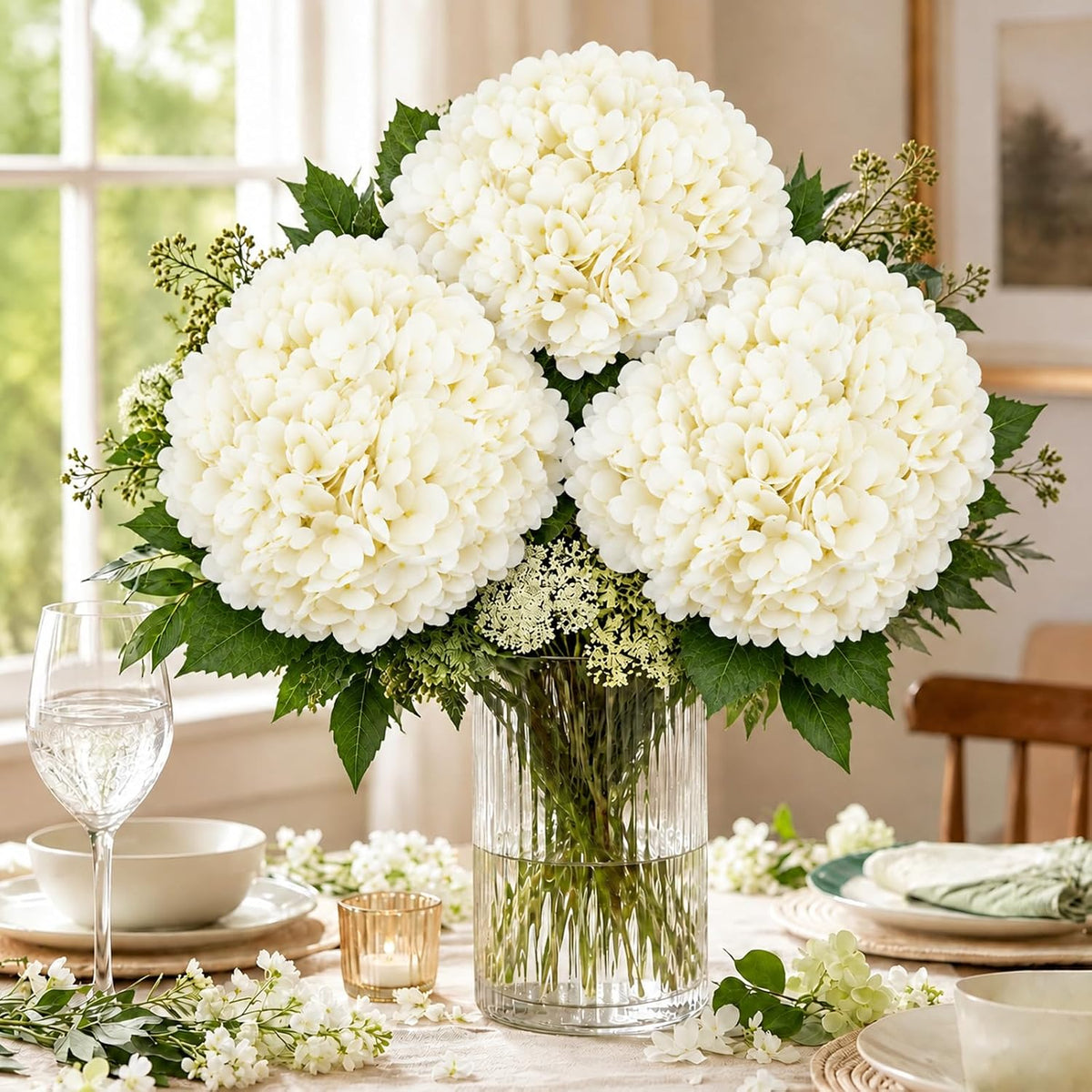 Artificial Latex Hydrangea Stems, 4-Pack · Product photo 16
