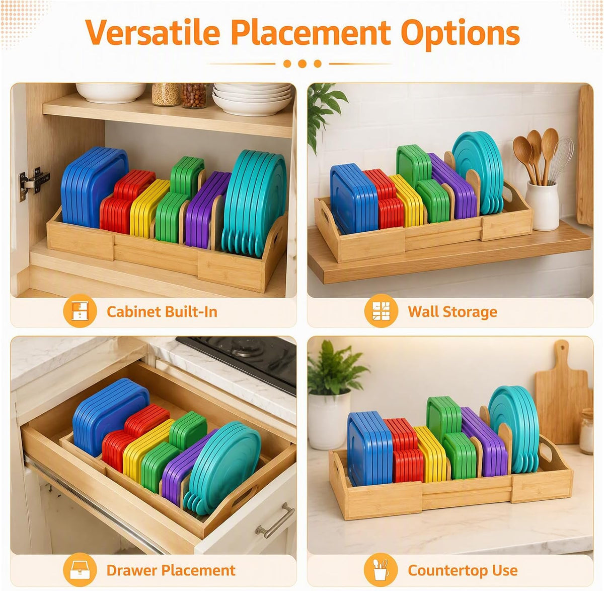 Expandable Bamboo Lid Organizer · Product photo 7