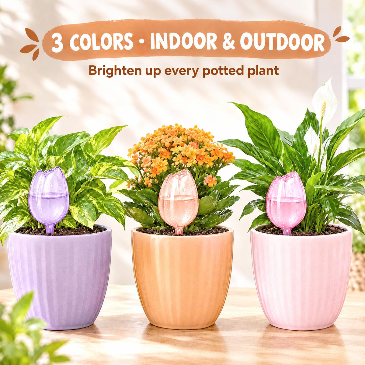 Tulip Self-Watering Globes - 6-Pack | CLEANGOR