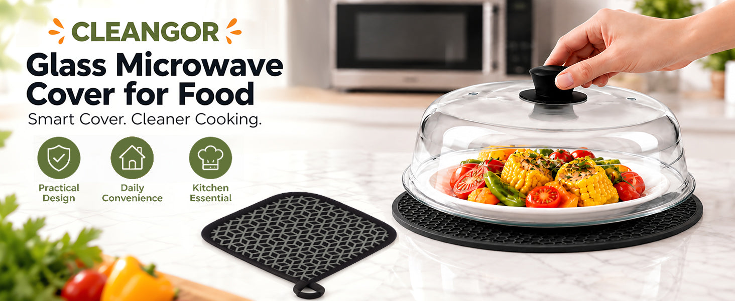 glass microwave cover for food