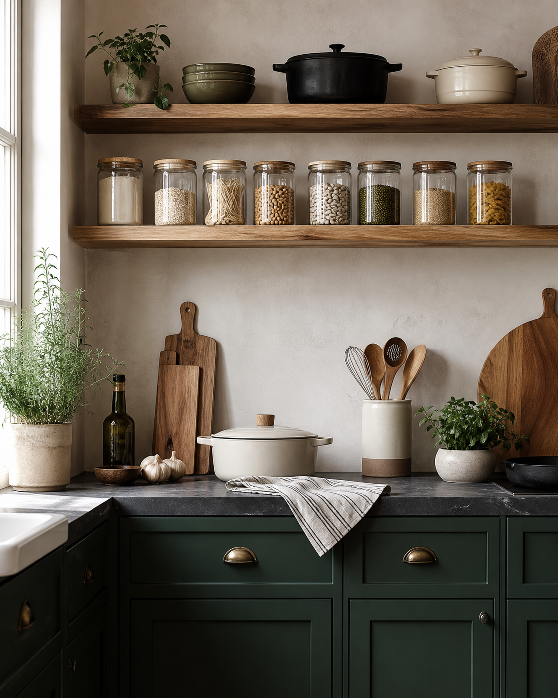 Organized kitchen essentials