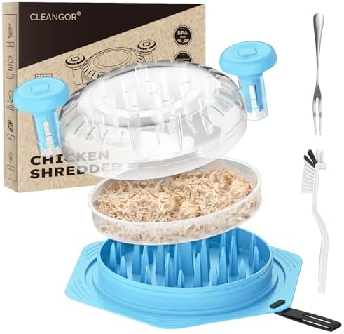 Cleangor Chicken Shredder Tool Twist Large, BPA Free Meat Shredder — Light Blue · 1