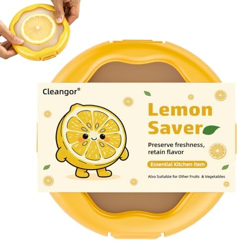 Cleangor Lemon Saver with Snap-On Lid(1, Yellow) — Default Title