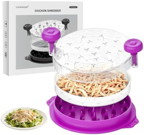 Cleangor Chicken Shredder Tool Twist, Visible Chicken Breast Shredder Tool — Purple