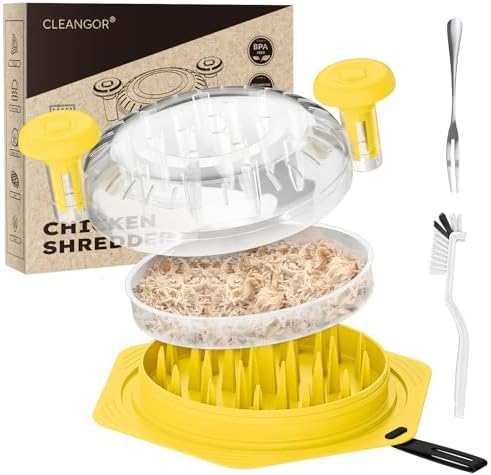 Cleangor Chicken Shredder Tool Twist Large, BPA Free Meat Shredder — Yellow · 1