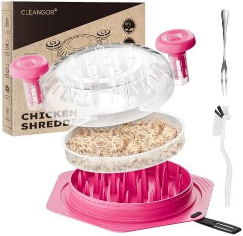 Cleangor Chicken Shredder Tool Twist Large, BPA Free Meat Shredder — Pink · 1