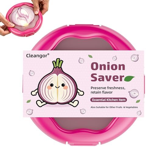 Cleangor Onion Saver with Snap-On Lid (1, Purple) — Default Title