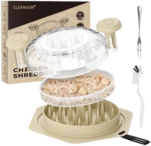 Cleangor Chicken Shredder Tool Twist Large, BPA Free Meat Shredder — Tapioca · 1