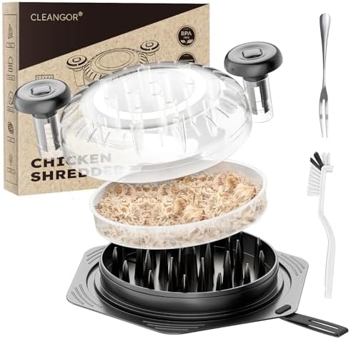 Cleangor Chicken Shredder Tool Twist Large, BPA Free Meat Shredder — Black · 1