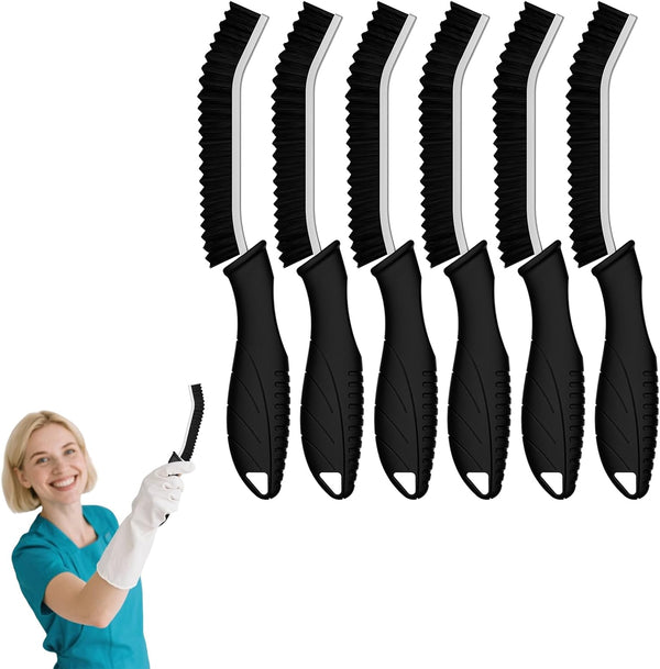 Serrated Crevice Cleaning Brushes, 6-Pack