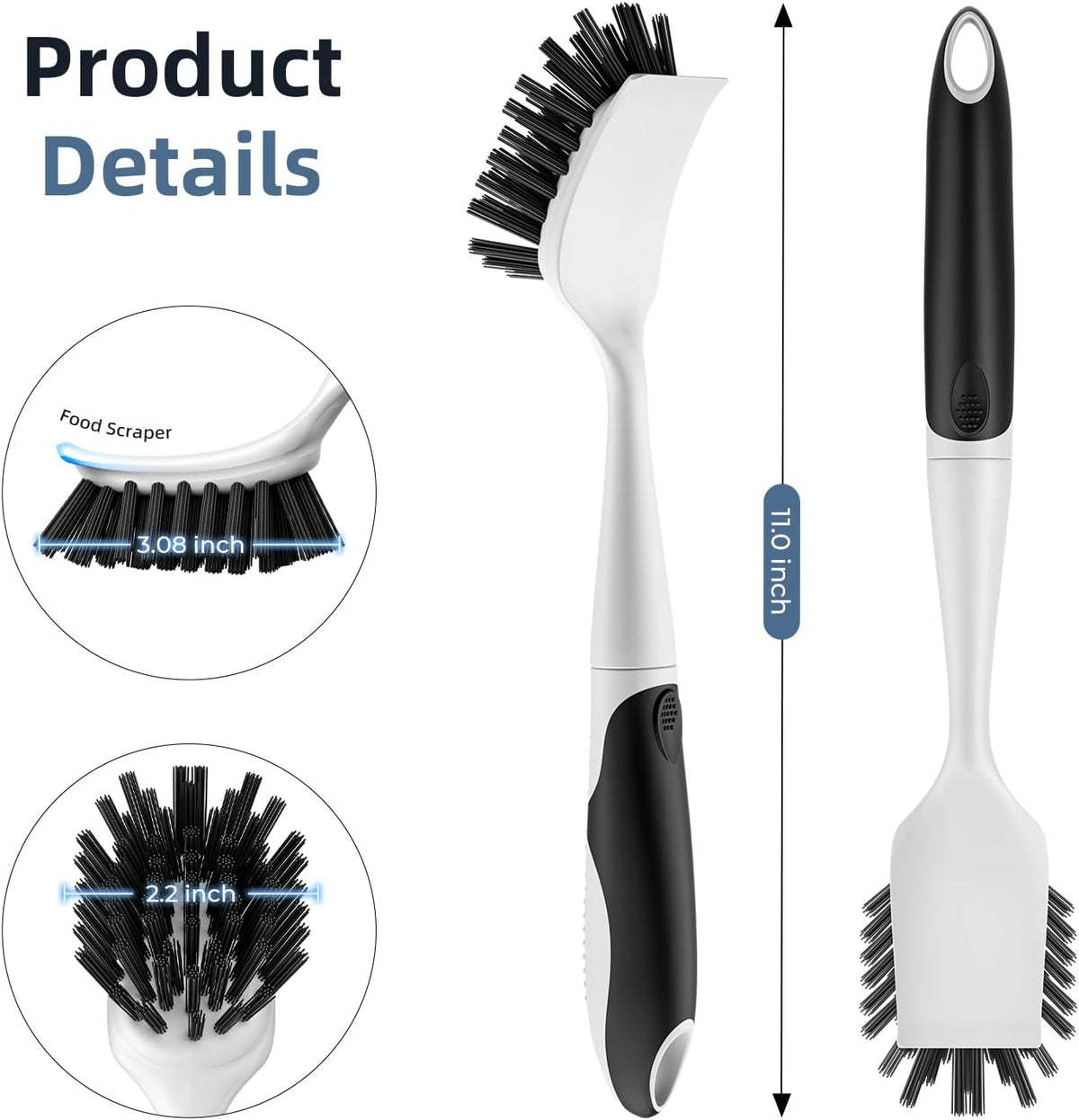 Stiff-Bristle Dish Brushes, 2-Pack · Product photo 8