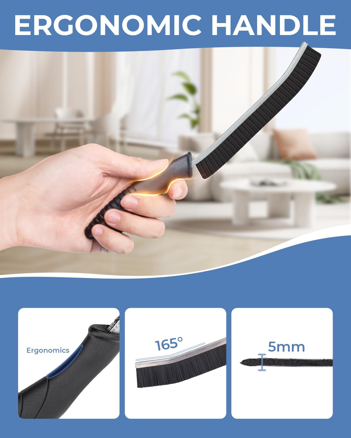 Cleangor Crevice Cleaning Brushes, Cleaner Scrub Brush Tool for Crevice — product image 6