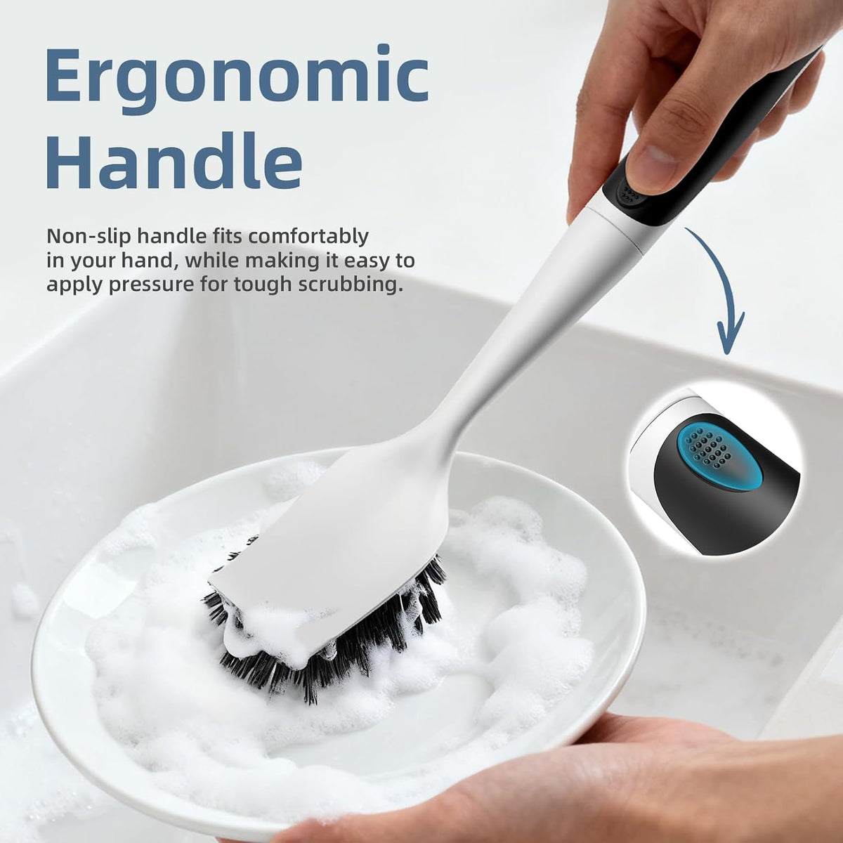 Cleangor Dish Scrub Brush, 2 Pack Stiff Bristles Cleaning Scrubber Brushes — product image 4