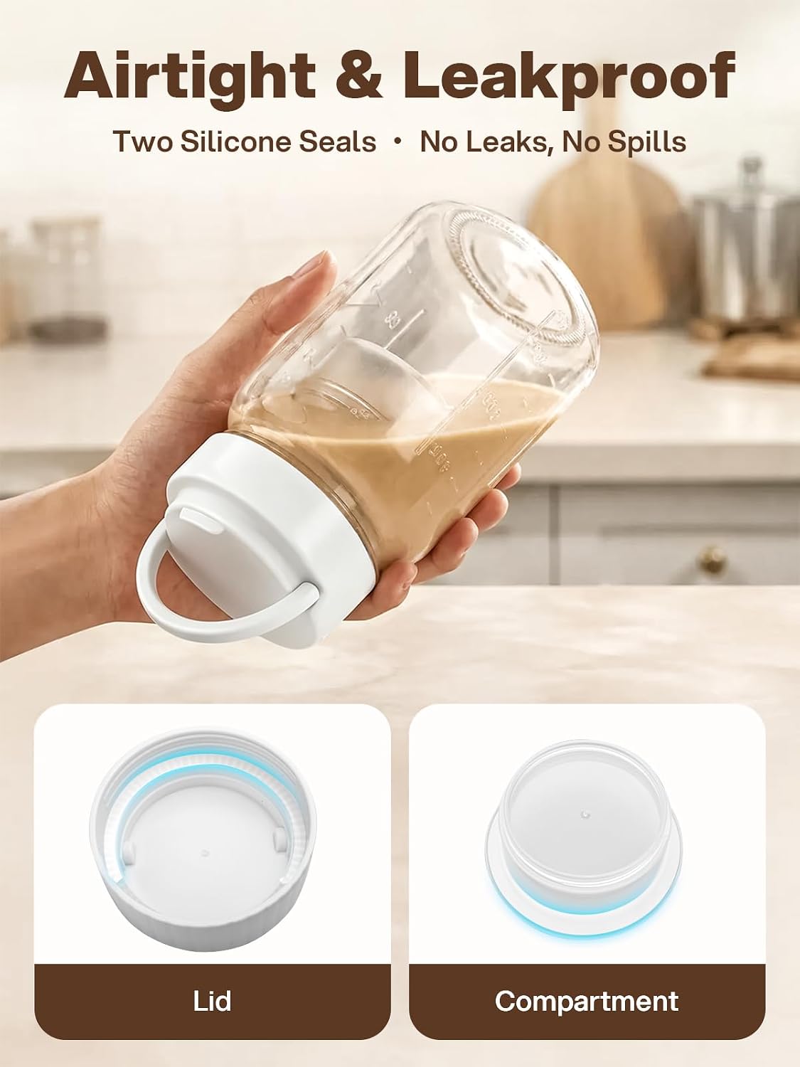 32 oz Glass Salad Jars, 4-Pack · Product photo 8