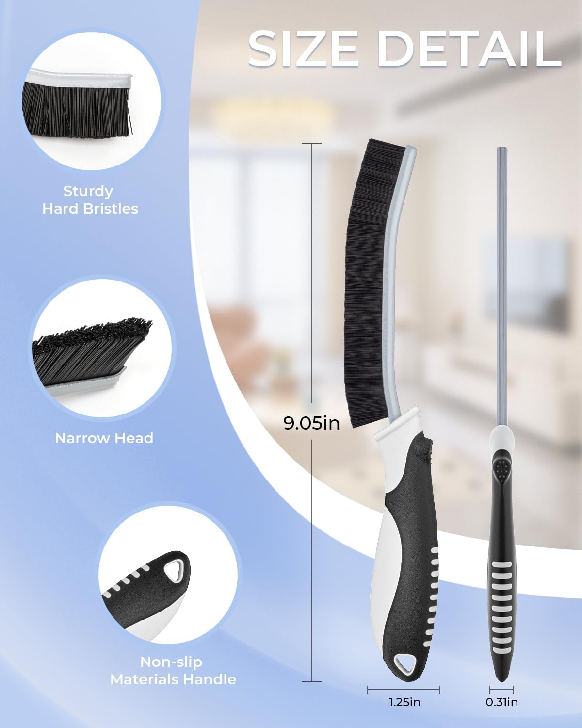 Green Crevice Cleaning Brushes, 3-Pack · Product photo 7