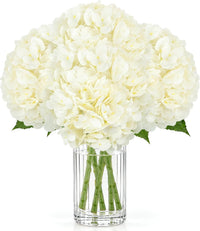 Artificial Latex Hydrangea Stems, 4-Pack