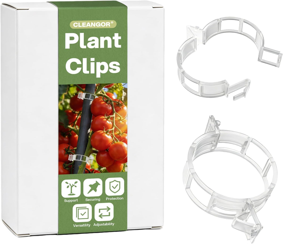 Cleangor 300Pcs Plant Clips, Plant Support Clips Plastic Trellis Clips — product image 1