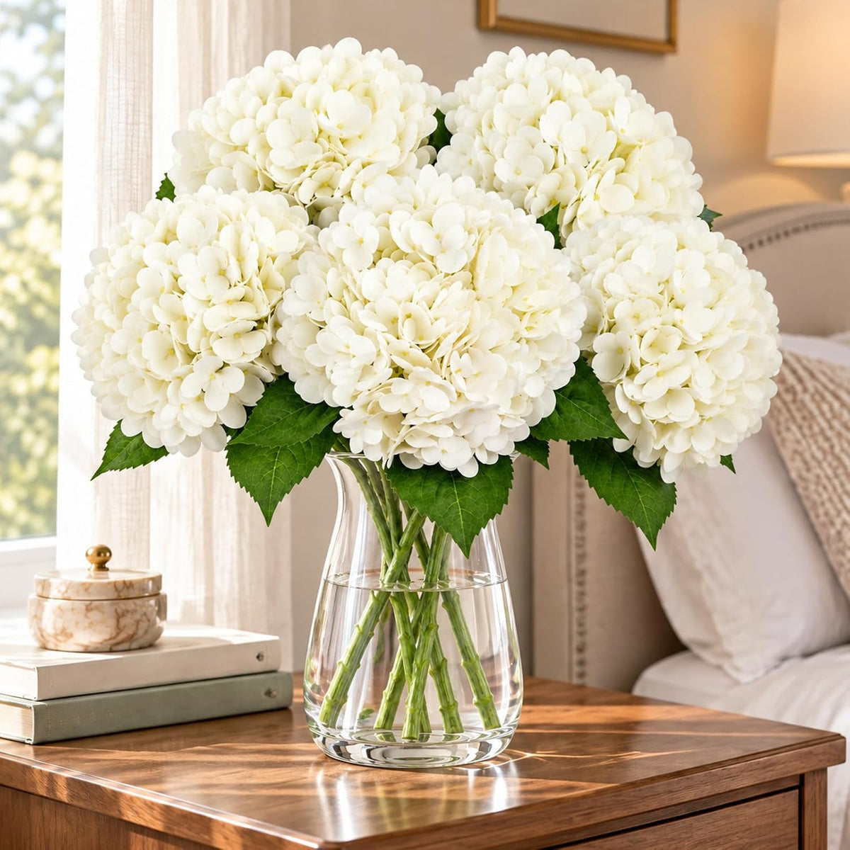 Artificial Latex Hydrangea Stems, 4-Pack · Product photo 14