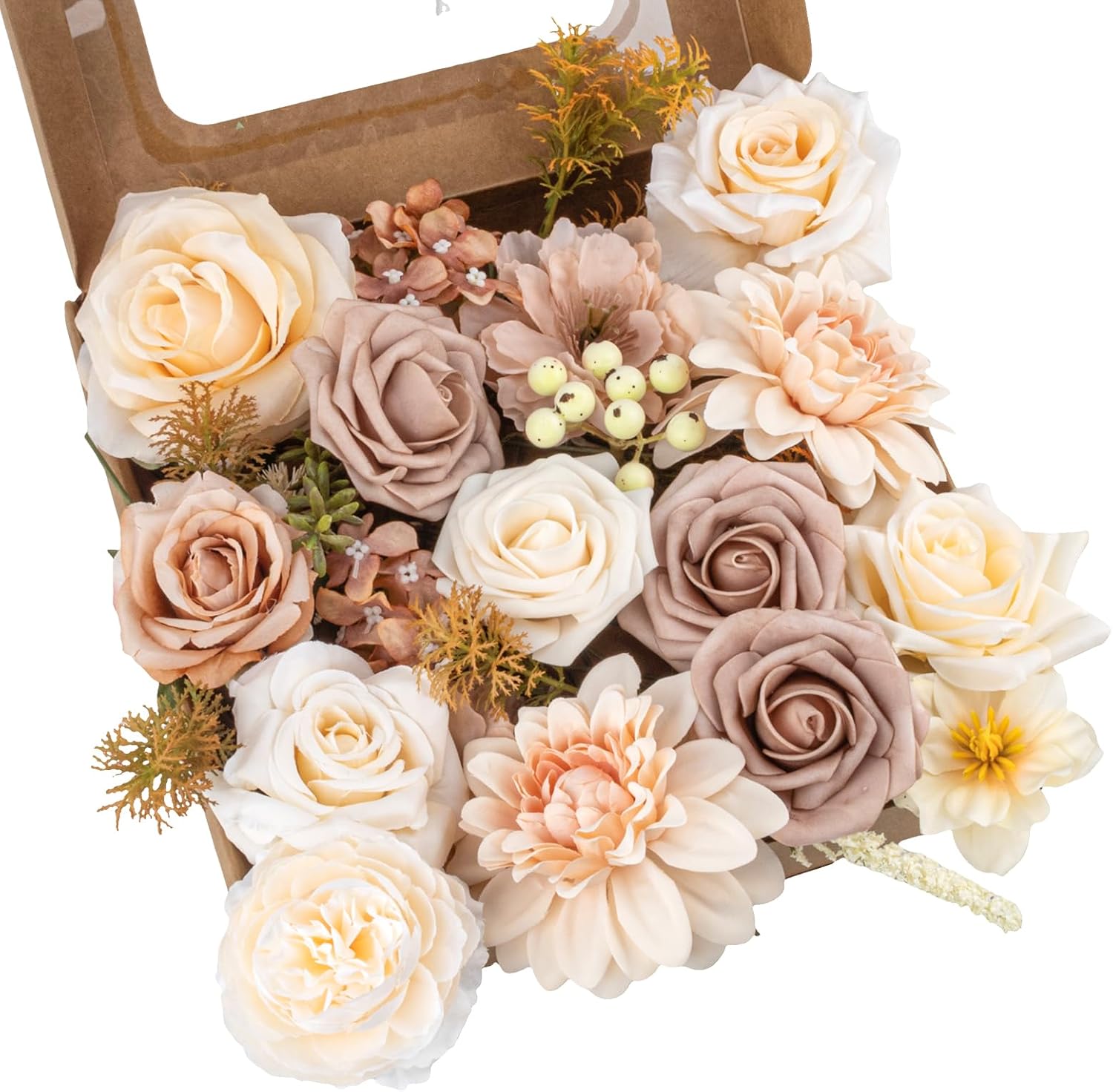 Cleangor Artificial Flowers Combo Box Set (Nude Color) — product image 1