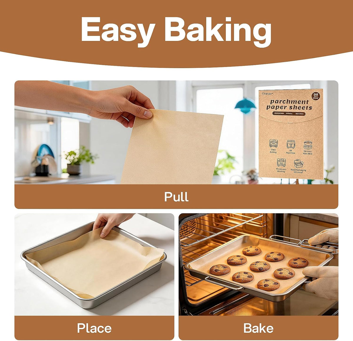 12×16-Inch Unbleached Parchment Sheets, 240-Pack · Product photo 5