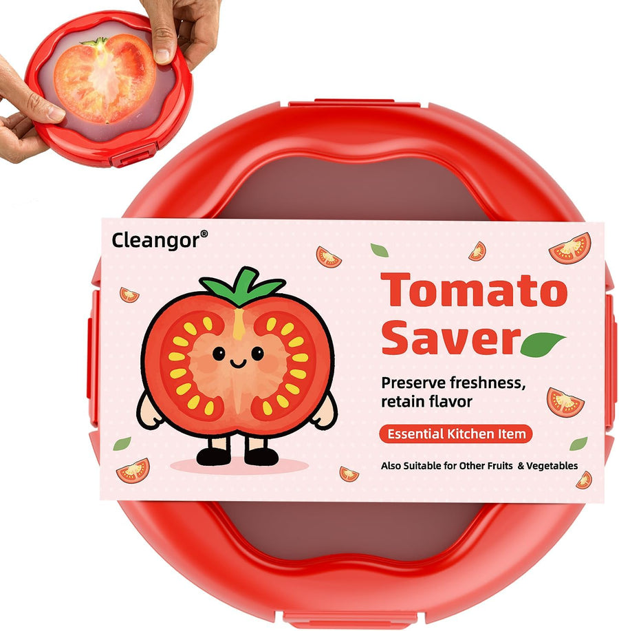 Cleangor Tomato Saver with Snap-On Lid (1, Red) — product image 1