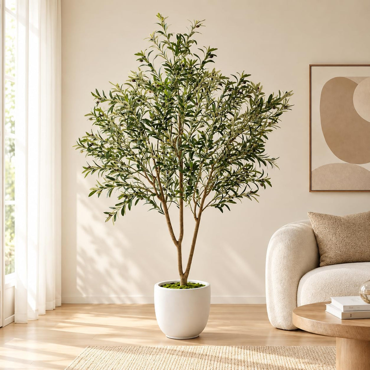 7-Foot Artificial Olive Tree · Product photo 1