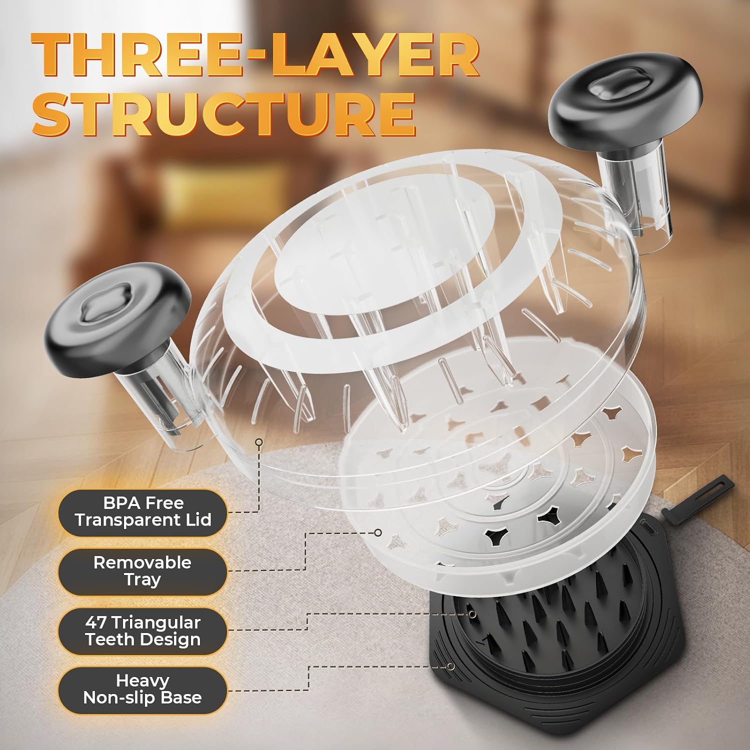 Cleangor Chicken Shredder Tool Twist Large, BPA Free Meat Shredder — product image 3
