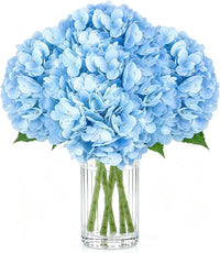 Artificial Latex Hydrangea Stems, 4-Pack