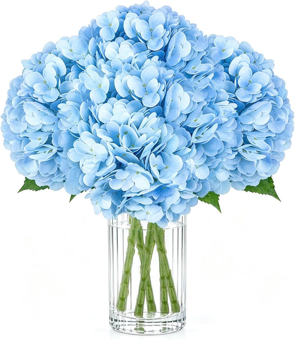 Artificial Latex Hydrangea Stems, 4-Pack