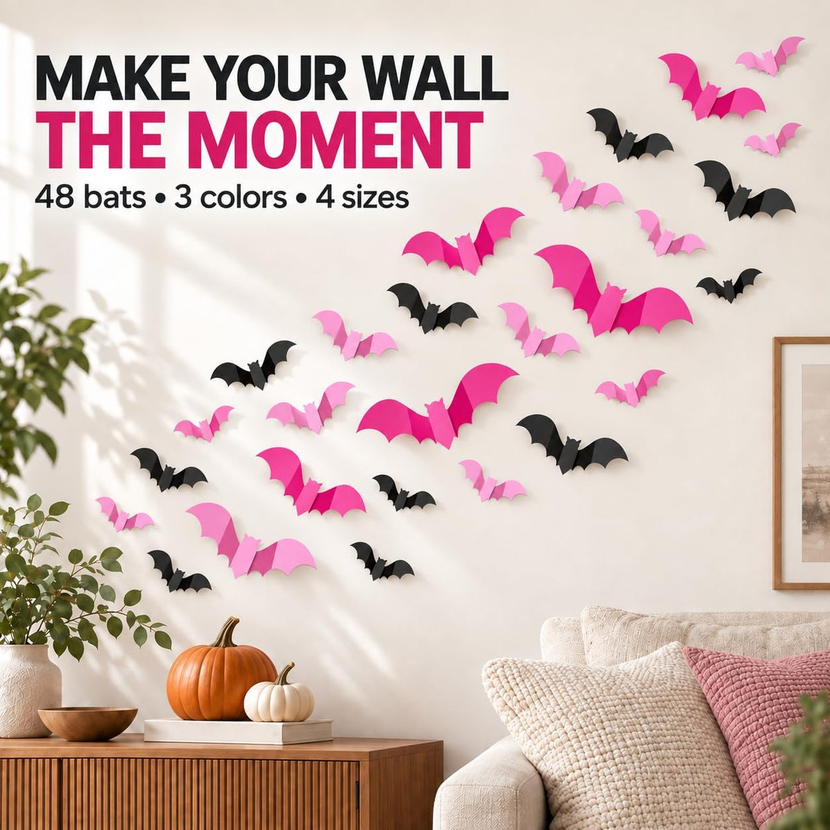 3D Halloween Bat Wall Decorations · Product photo 14