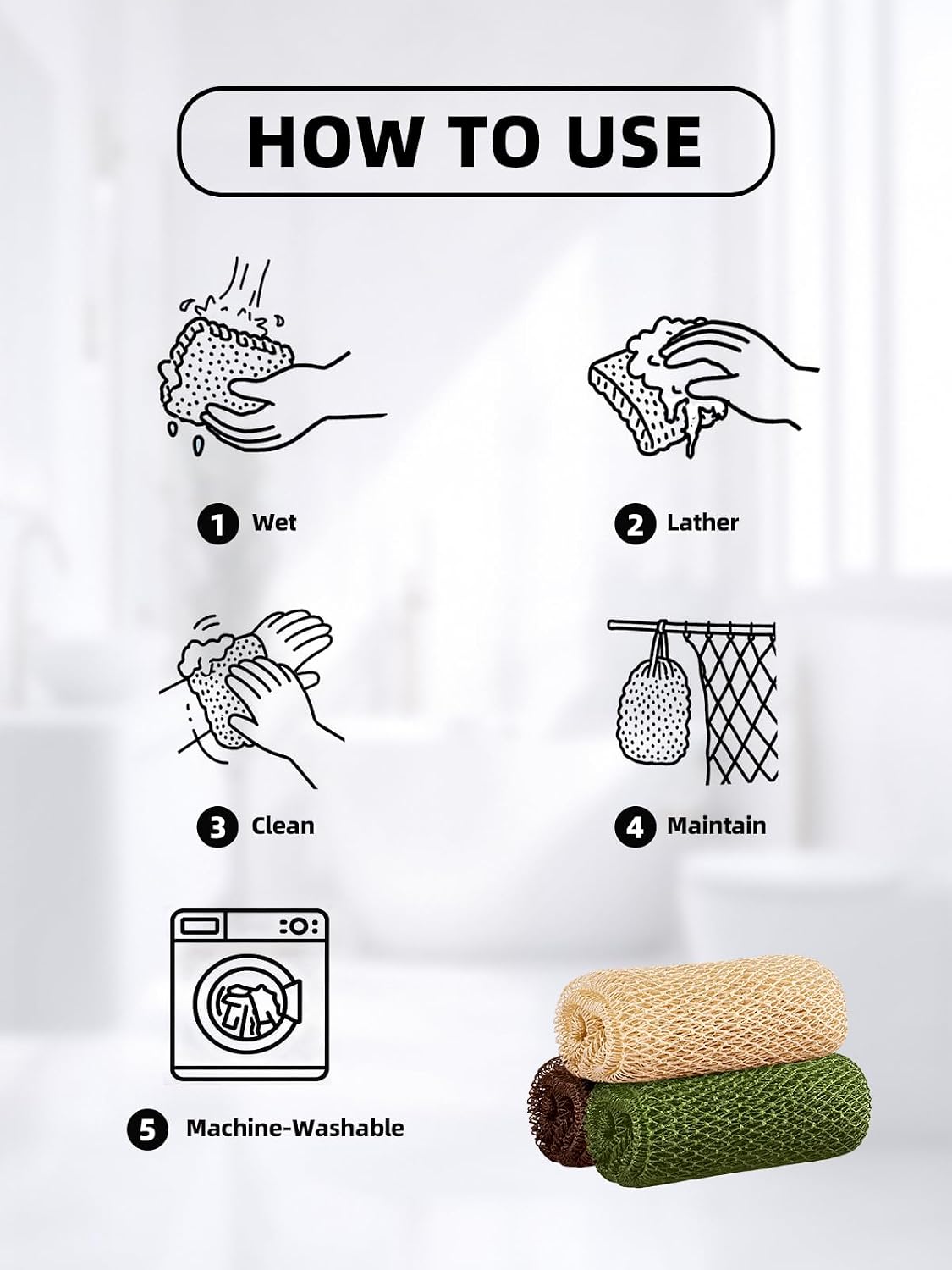 African Net Exfoliating Sponges · Product photo 69