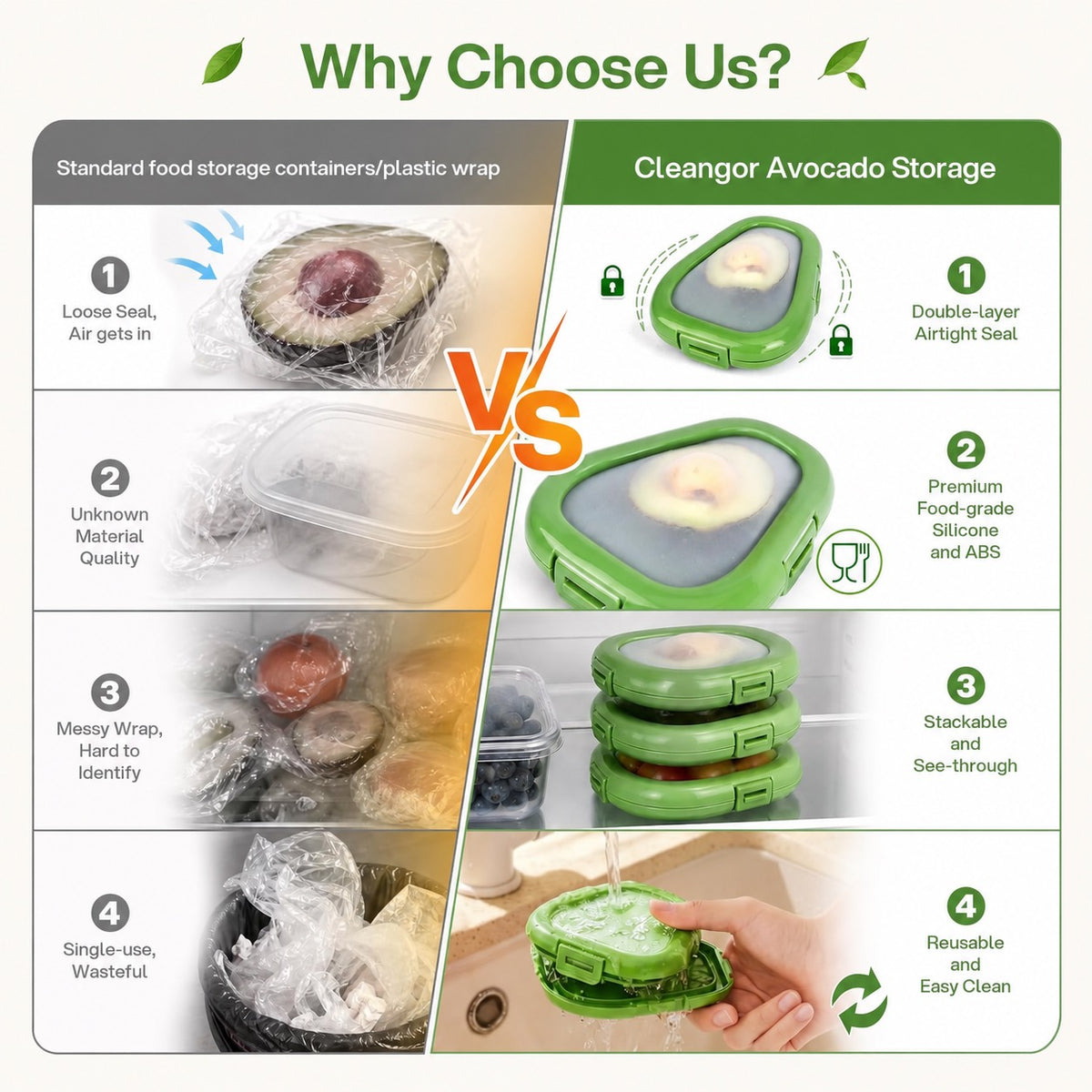 Avocado Storage with Snap-On Lid · Product photo 6