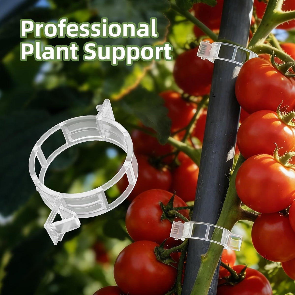 Cleangor 300Pcs Plant Clips, Plant Support Clips Plastic Trellis Clips — product image 2